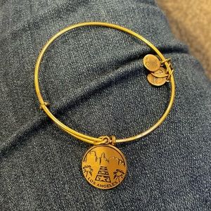 Alex and ani gold LA bracelet